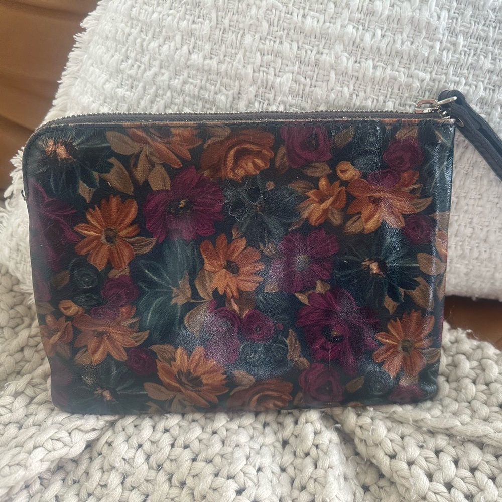 Patricia Nash Multicolor Floral Wristlet